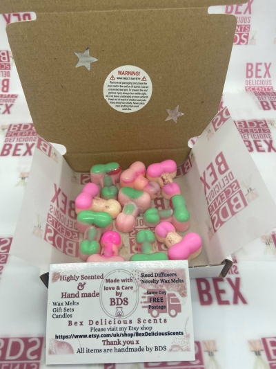 Glitter Knobs Willy Wax Melts x10