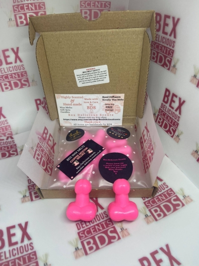Pink willy Wax Melts. x6